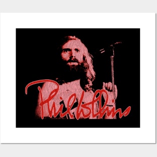 Phil Collins Singing Fan Art Red Posters and Art